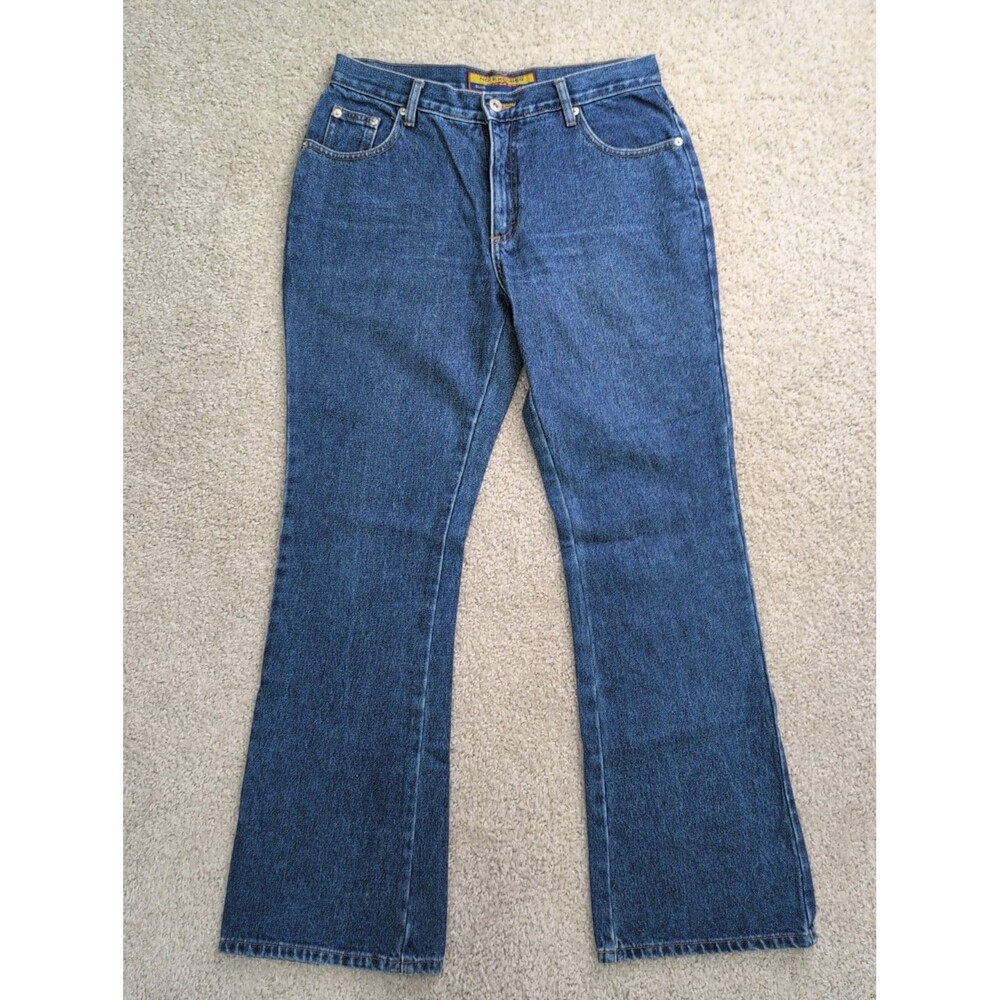 Y2K No Excuses Bootcut Jeans Women's Size 9/10 Medium Wash Flare Curvy